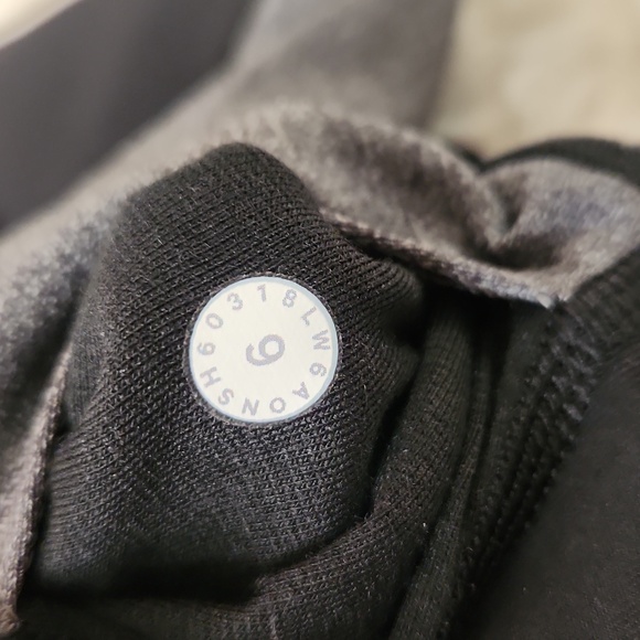 Lululemon Wunder Under Crop High-Rise Curve 17" Sz 6 Heathered Black/ Black - Picture 6 of 11